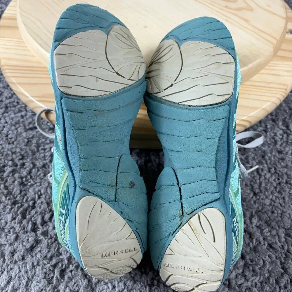 Merrell Bare Access Arc Trail Running Shoe Womens Size 7.5 Teal Outdoor Sneaker